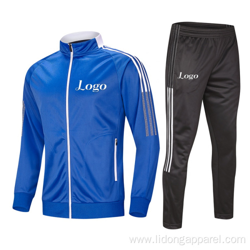 Two-Piece Set Jacket and Pants Men's Soccer Tracksuit